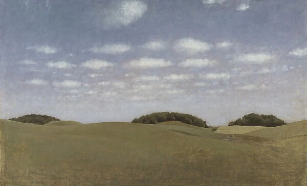 Landscape, From Lejre, 1905. Creator: Vilhelm Hammershoi