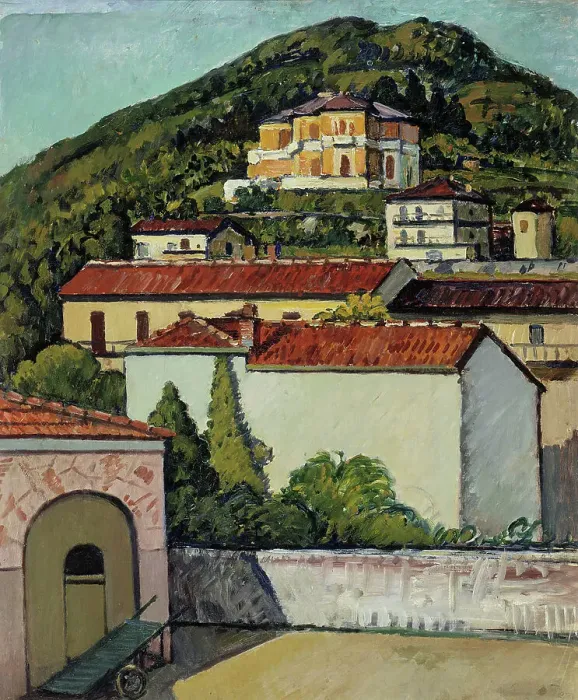 Framed Print : Landscape from Liguria, 1932. Creator: Pietro Marussig Framed Print : Landscape from Liguria, 1932. Creator: Pietro Marussig