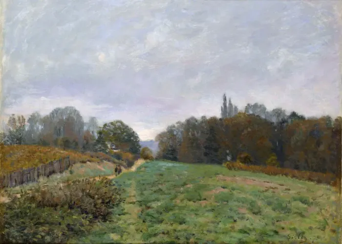 Framed Print : Landscape at Louveciennes, 1873. Artist: Sisley, Alfred (1839-1899) Framed Print : Landscape at Louveciennes, 1873. Artist: Sisley, Alfred (1839-1899)