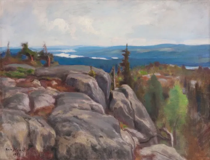 Framed Print : Landscape (Maisema Kolilta), 1929. Artist: Jarnefelt, Eero (1863-1937) Framed Print : Landscape (Maisema Kolilta), 1929. Artist: Jarnefelt, Eero (1863-1937)