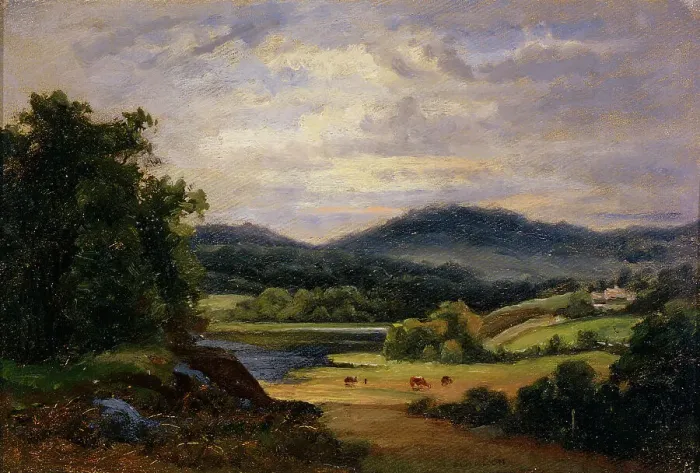 Framed Print : Landscape from Matinaho in Ylitornio, 1870-1879. Creator: Johan Knutson
