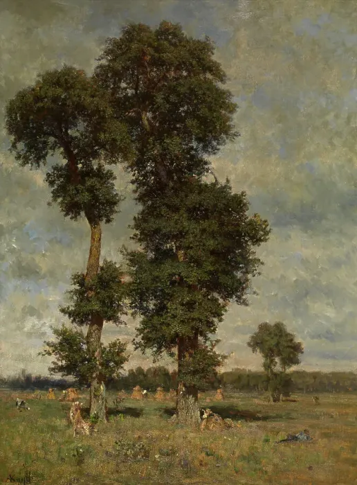 Framed Print : Landscape, mid-late 19th century. Creator: Alfred De Knyff Framed Print : Landscape, mid-late 19th century. Creator: Alfred De Knyff