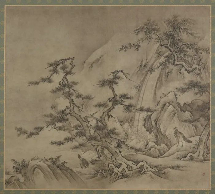 Framed Print : Landscape, Muromachi period, 1519-1592. Creator: Kano Shoei Framed Print : Landscape, Muromachi period, 1519-1592. Creator: Kano Shoei