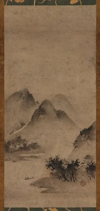 Framed Print : Landscape, Muromachi period, 16th century. Creator: Kano Motonobu Framed Print : Landscape, Muromachi period, 16th century. Creator: Kano Motonobu