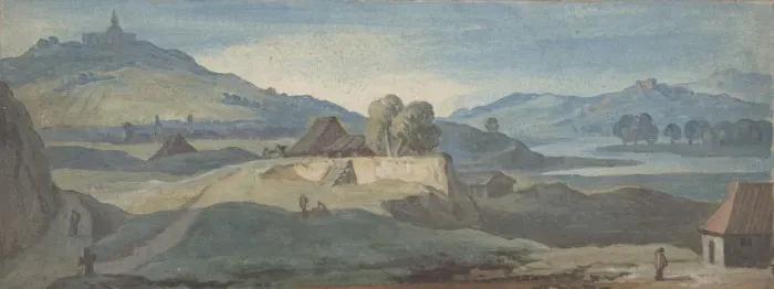 Framed Print : Landscape, n. d Creator: Jan Frans van Bloemen Framed Print : Landscape, n. d Creator: Jan Frans van Bloemen