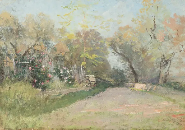 Framed Print : Landscape near Antibes. Study. Creator: Alfred Wahlberg Framed Print : Landscape near Antibes. Study. Creator: Alfred Wahlberg
