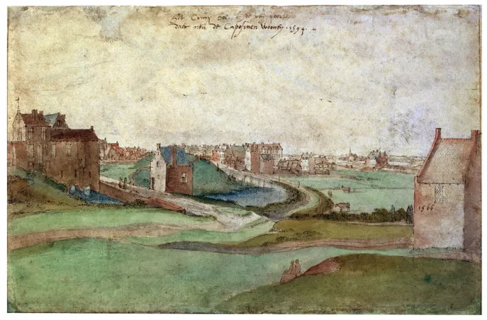 Framed Print : Landscape near Antwerp, 1566. Artist: Gillis Mostaert Framed Print : Landscape near Antwerp, 1566. Artist: Gillis Mostaert