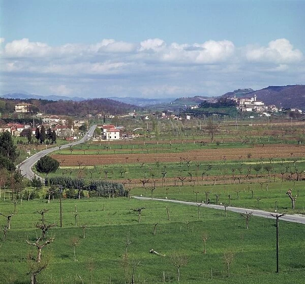 Landscape near Arezzo in central Italy