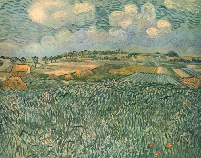 Framed Print : Landscape Near Auvers, June 1890, (1947). Creator: Vincent van Gogh Framed Print : Landscape Near Auvers, June 1890, (1947). Creator: Vincent van Gogh