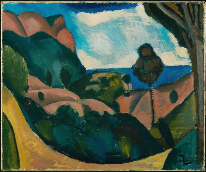 Framed Print : Landscape near Cassis, 1907. Creator: Andre Derain Framed Print : Landscape near Cassis, 1907. Creator: Andre Derain