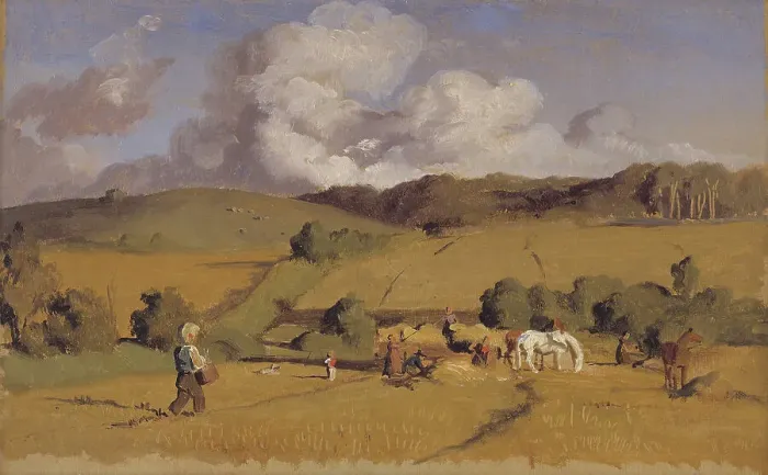 Framed Print : Landscape near Holmstrup, Zealand, 1845. Creator: Lorenz Frolich Framed Print : Landscape near Holmstrup, Zealand, 1845. Creator: Lorenz Frolich
