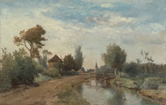 Framed Print : Landscape near Kortenhoef, 1877. Creator: Paul Joseph Constantin Gabriel Framed Print : Landscape near Kortenhoef, 1877. Creator: Paul Joseph Constantin Gabriel