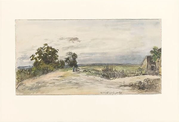 Landscape near Nevers, 1871. Creator: Johan Barthold Jongkind