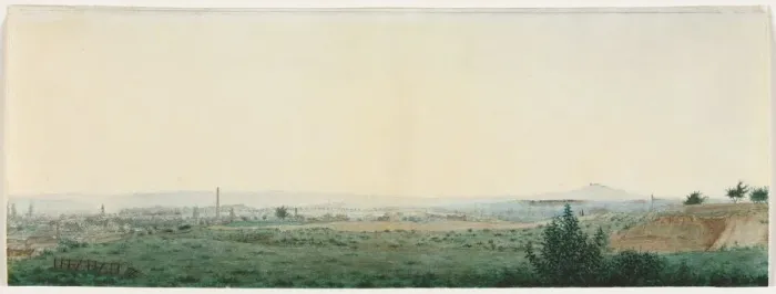 Framed Print : Landscape Near Paris, c. 1860. Creator: Leon Bonvin (French, 1834-1866) Framed Print : Landscape Near Paris, c. 1860. Creator: Leon Bonvin (French, 1834-1866)