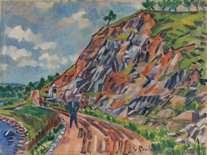 Framed Print : Landscape near Pysel, 1942. Creator: Vaclav Spala Framed Print : Landscape near Pysel, 1942. Creator: Vaclav Spala