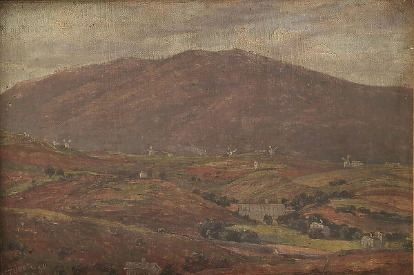 Landscape near Sétúbal, Portugal, 1839. Creator: Thorald Brendstrup