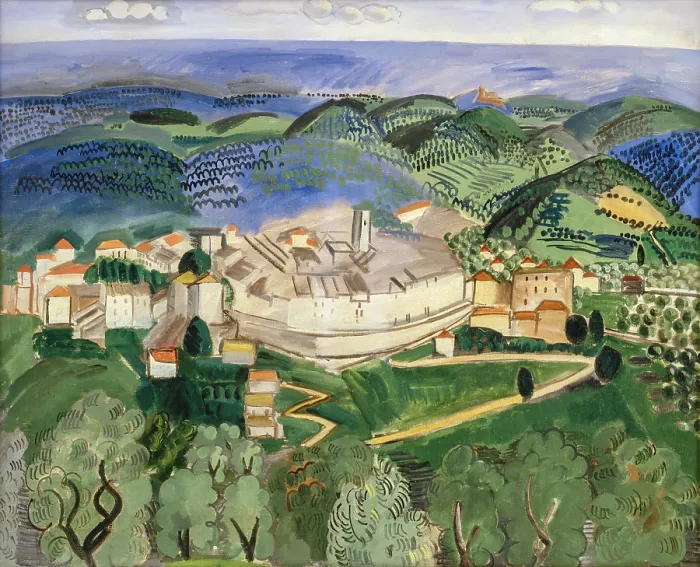 Framed Print : Landscape near Vence in Provence, 1920-1921. Creator: Dufy, Raoul (1877-1953) Framed Print : Landscape near Vence in Provence, 1920-1921. Creator: Dufy, Raoul (1877-1953)