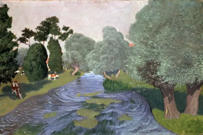 Framed Print : Landscape in the Normandy, Arques-la-Bataille, 1903. Artist: Felix Edouard Vallotton Framed Print : Landscape in the Normandy, Arques-la-Bataille, 1903. Artist: Felix Edouard Vallotton