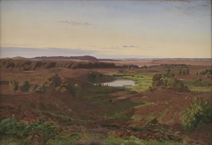 Framed Print : Landscape in the North of Zealand. Afternoon, 1849. Creator: Vilhelm Kyhn Framed Print : Landscape in the North of Zealand. Afternoon, 1849. Creator: Vilhelm Kyhn