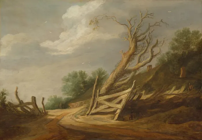 Framed Print : Landscape with Open Gate, c. 1630 / 1635. Creator: Pieter Molijn Framed Print : Landscape with Open Gate, c. 1630 / 1635. Creator: Pieter Molijn