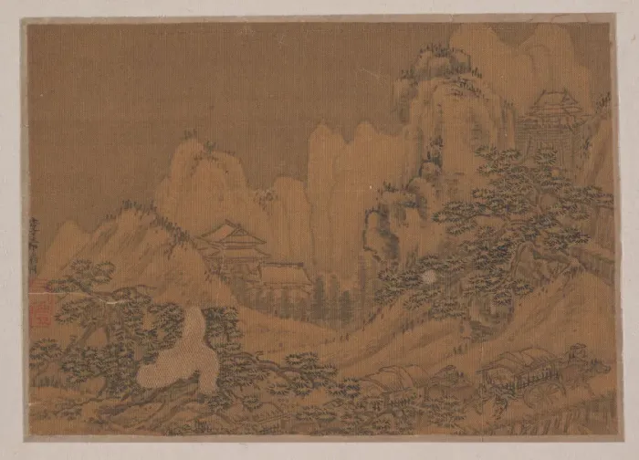 Framed Print : Landscape with Ox Carts on a Road. Creator: Li Xiying Framed Print : Landscape with Ox Carts on a Road. Creator: Li Xiying