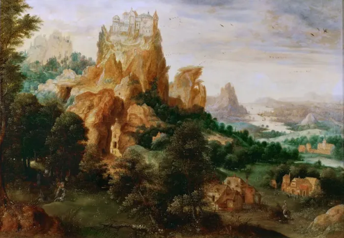 Framed Print : Landscape with the Parable of the Good Samaritan Framed Print : Landscape with the Parable of the Good Samaritan