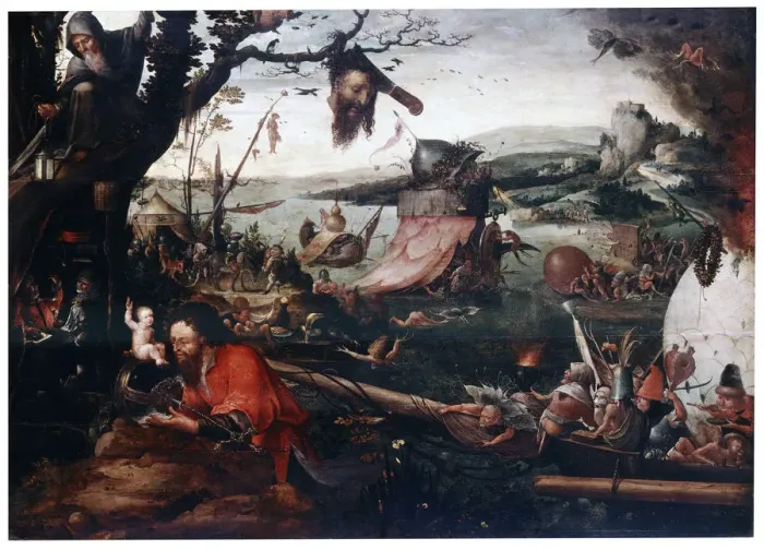 Framed Print : Landscape with the Parable of Saint Christopher, early16th century. Artist: Jan Mandyn Framed Print : Landscape with the Parable of Saint Christopher, early16th century. Artist: Jan Mandyn