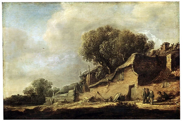 Landscape with a Peasant Cottage, 1631. Artist: Jan van Goyen