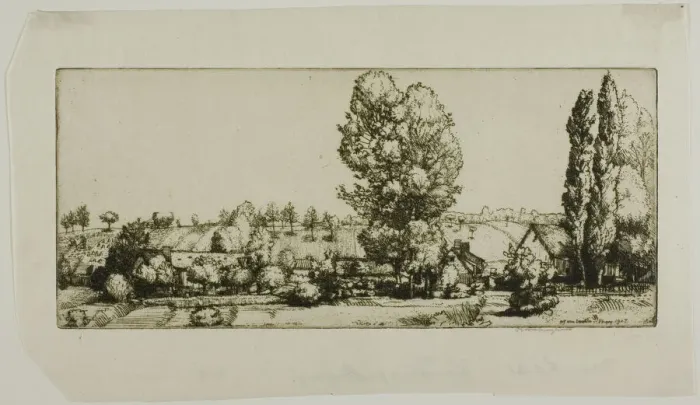 Framed Print : Landscape, Poigny, 1907. Creator: Donald Shaw MacLaughlan Framed Print : Landscape, Poigny, 1907. Creator: Donald Shaw MacLaughlan