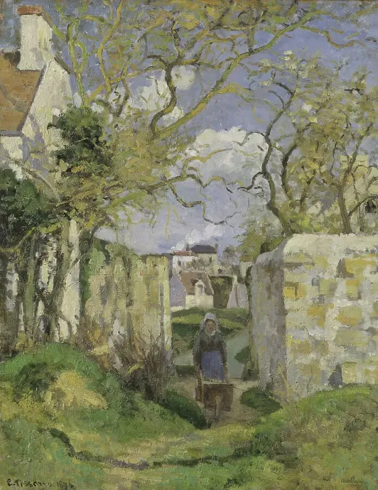 Framed Print : Landscape from Pontoise, 1874. Creator: Camille Pissarro Framed Print : Landscape from Pontoise, 1874. Creator: Camille Pissarro