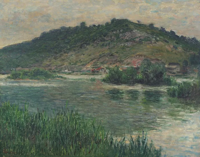 Framed Print : Landscape at Port-Villez, 1883. Creator: Monet, Claude (1840-1926) Framed Print : Landscape at Port-Villez, 1883. Creator: Monet, Claude (1840-1926)