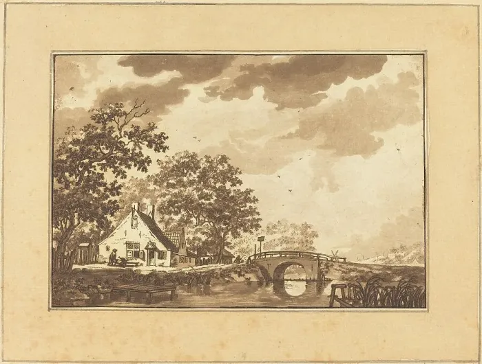 Framed Print : Landscape, published 1782. Creator: Regina Schönecker Framed Print : Landscape, published 1782. Creator: Regina Schönecker