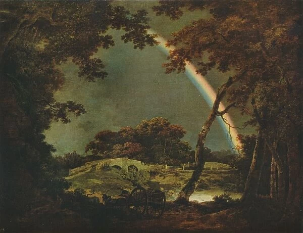Landscape with a Rainbow Effect, 1794, (1930). Creator: Joseph Wright of Derby