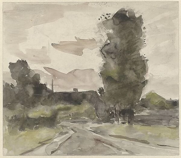 Landscape with road, 1864-1936. Creator: Johannes Cornelis van Essen