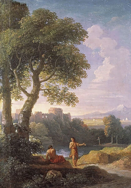 Landscape of the Roman 'Compagna', c1700-1740. Creator: Jan Frans van Bloemen. Landscape of the Roman 'Compagna', c1700-1740. Creator: Jan Frans van Bloemen