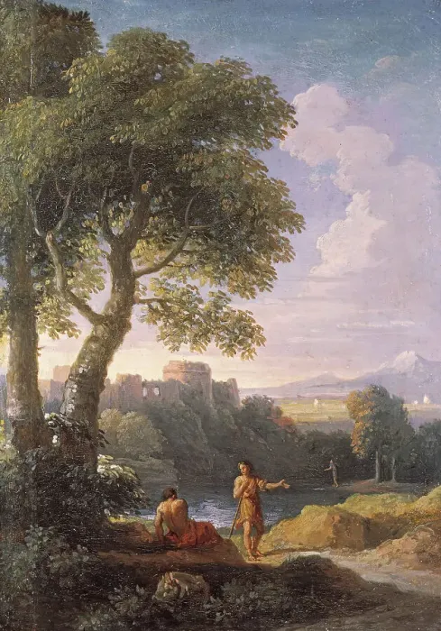 Framed Print : Landscape of the Roman Compagna, c1700-1740. Creator: Jan Frans van Bloemen. Landscape of the Roman Compagna, c1700-1740. Creator: Jan Frans van Bloemen Framed Print : Landscape of the Roman Compagna, c1700-1740. Creator: Jan Frans van Bloemen. Landscape of the Roman Compagna, c1700-1740. Creator: Jan Frans van Bloemen