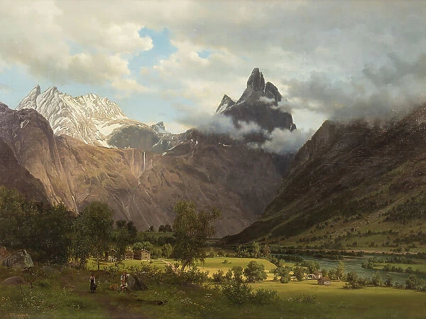 Landscape from Romsdalen, 1858. Creator: J. F. Eckersberg