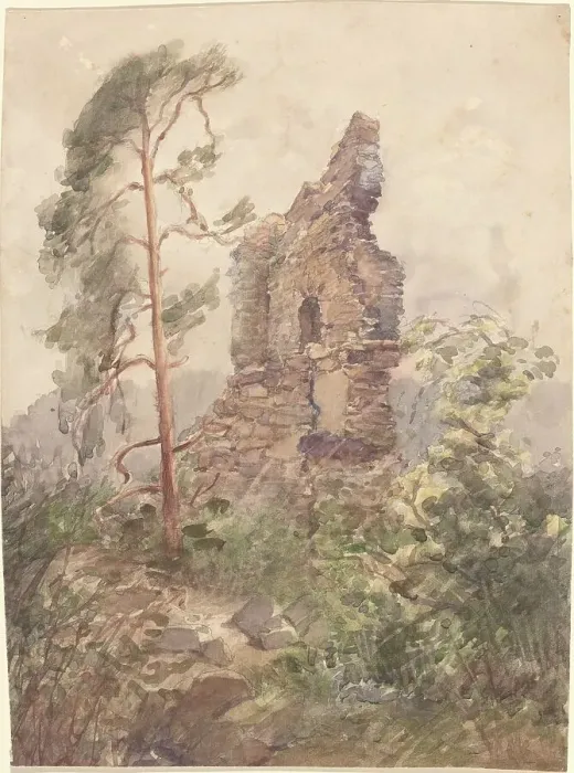 Framed Print : Landscape with Ruin, 1900-1902. Creator: Karel Vitezslav Masek Framed Print : Landscape with Ruin, 1900-1902. Creator: Karel Vitezslav Masek