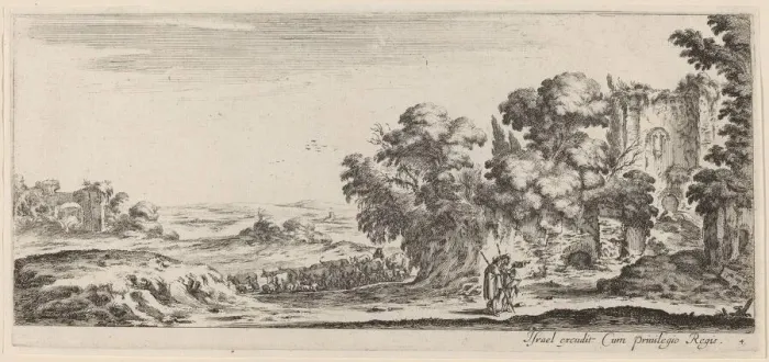 Framed Print : Landscape with Ruins, in or before 1647. Creator: Stefano della Bella Framed Print : Landscape with Ruins, in or before 1647. Creator: Stefano della Bella