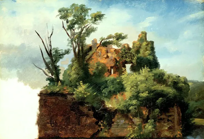Framed Print : Landscape with Ruins, between c1782 and c1785. Creator: Pierre Henri de Valenciennes Framed Print : Landscape with Ruins, between c1782 and c1785. Creator: Pierre Henri de Valenciennes