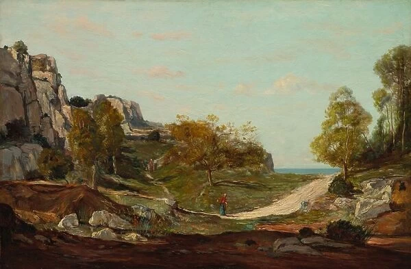 Landscape at Saint-Andre, Near Marseilles, c. 1865. Creator: Paul Guigou (French, 1834-1871)