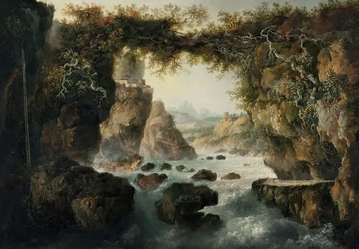 Framed Print : Landscape in Savoy, (c1800s). Creator: Louis Belanger Framed Print : Landscape in Savoy, (c1800s). Creator: Louis Belanger