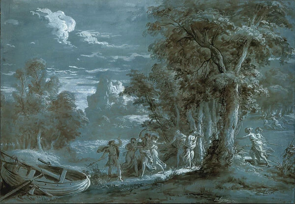 Landscape with a Scene from Fénelons Télémaque, 1780