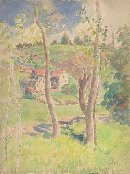 Landscape, second half 19th century. Creator: Camille Pissarro