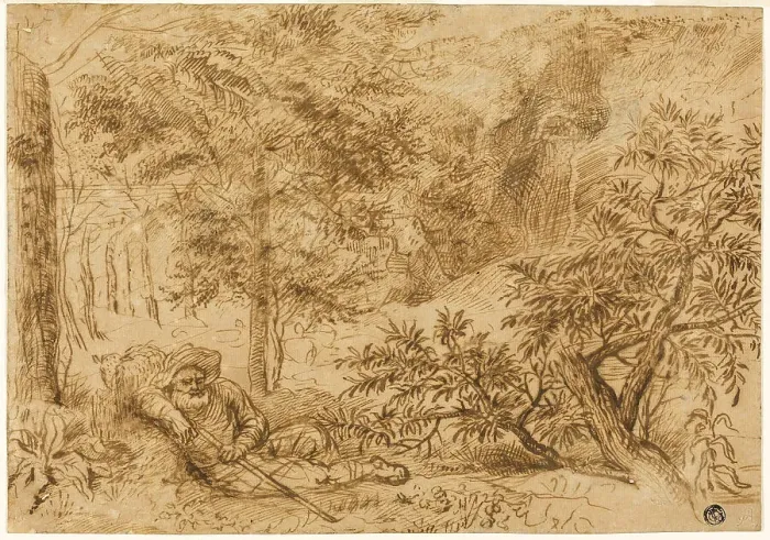 Framed Print : Landscape with Shepherd Sleeping under Tree, n.d. Creators: Jan Lievens, Lambert Lombard Framed Print : Landscape with Shepherd Sleeping under Tree, n.d. Creators: Jan Lievens, Lambert Lombard