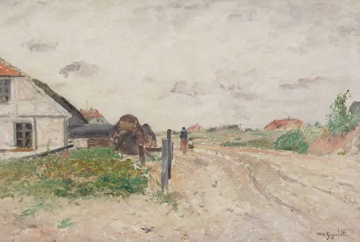 Framed Print : Landscape from Skagen, 1878. Creator: Wilhelm von Gegerfelt Framed Print : Landscape from Skagen, 1878. Creator: Wilhelm von Gegerfelt