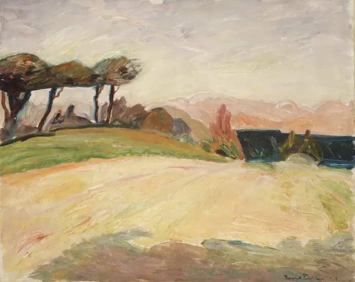 Framed Print : Landscape from Skane, 1918. Creator: Thorvald Erichsen Framed Print : Landscape from Skane, 1918. Creator: Thorvald Erichsen