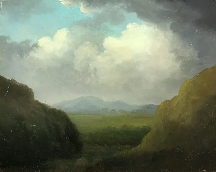 Framed Print : Landscape Sketch. Creator: Manner of Pehr Gustaf von Heideken Framed Print : Landscape Sketch. Creator: Manner of Pehr Gustaf von Heideken