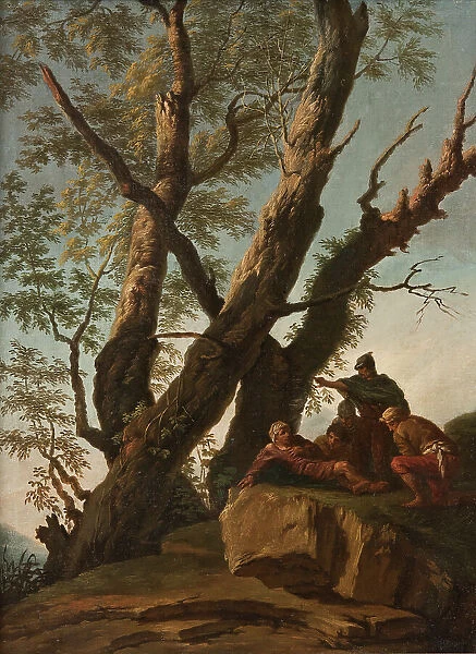 Landscape with Soldiers and Peasants, mid-18th century. Creator: Andrea Locatelli