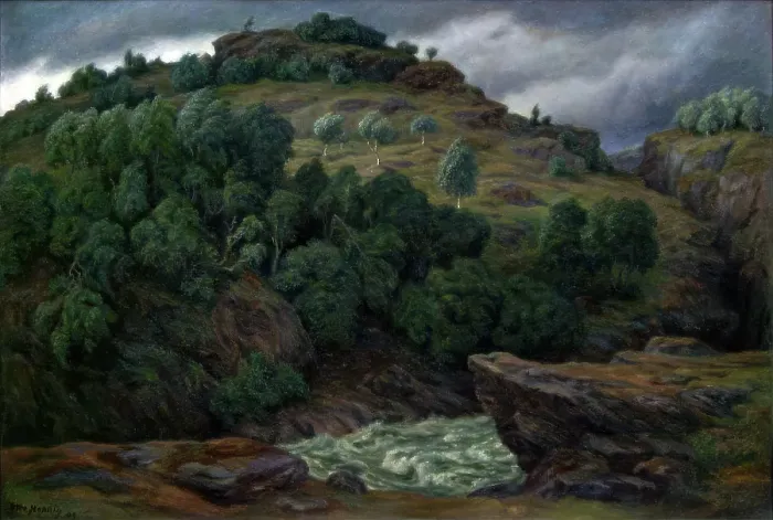 Framed Print : Landscape after the Storm, 1899. Creator: Otto Hennig Framed Print : Landscape after the Storm, 1899. Creator: Otto Hennig